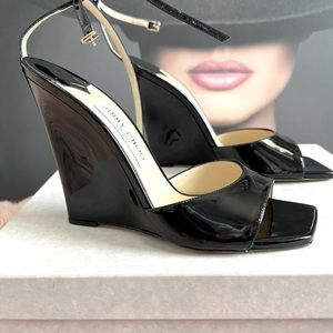 Jimmy Choo wedges sized 39, black.